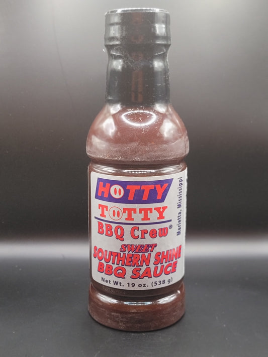 HOTTY TOTTY BBQ CREW SWEET SOUTHERN SHINE BBQ SAUCE