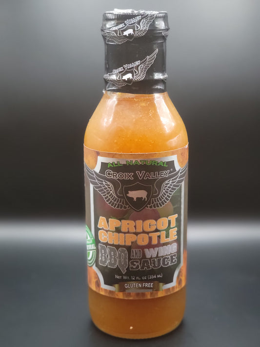 CROIX VALLEY APRICOT CHIPOTLE BBQ AND WING SAUCE