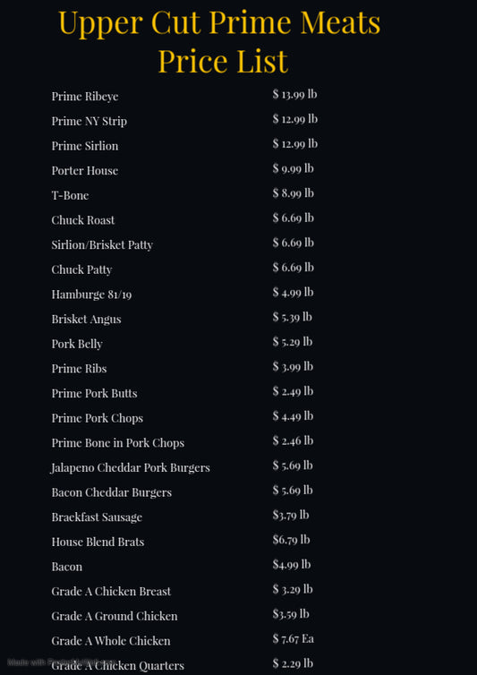 A-Weekley meat prices in store only